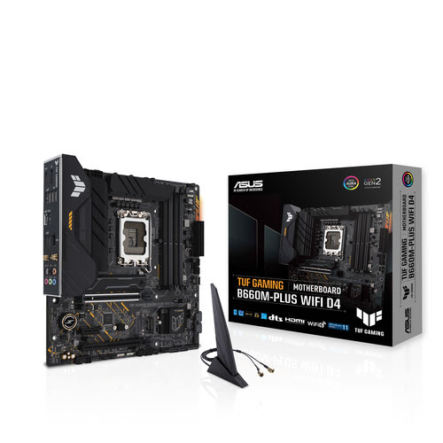 image produit Asus TUF GAMING B660M-PLUS WIFI D4-Seconde Vie-Etat Satisfaisant Cybertek