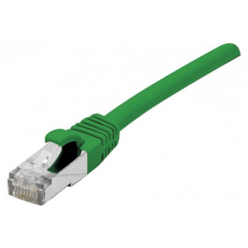 Connectique réseau Dacomex Cordon Snagless Cat.6A F/UTP Blanc LS0H - 1m