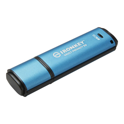 Kingston 64Go USB 3.2 Vault Privacy 50 - Clé USB Kingston - 1