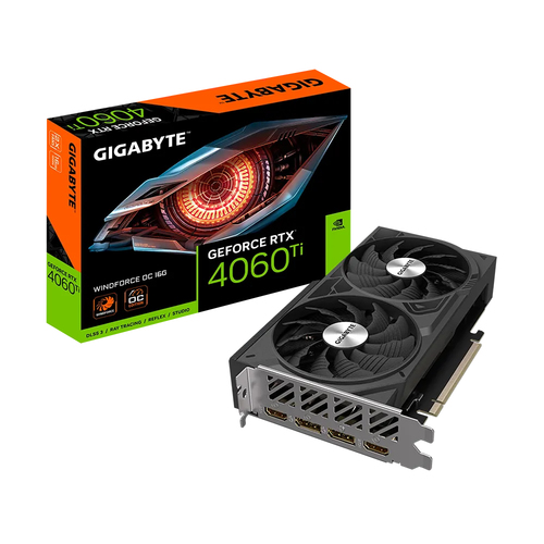 Gigabyte GeForce RTX 4060 Ti WINDFORCE OC 16G/GDDR6 - Carte graphique - 0