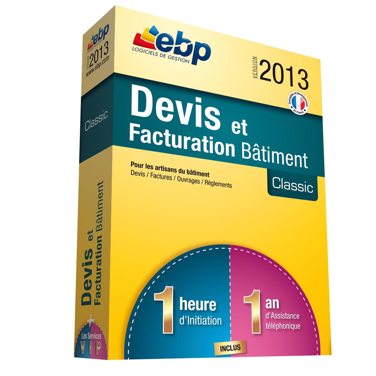 EBP Devis et Factu. Bâtiment Classic 2013+Services VIP - Logiciel application - 0