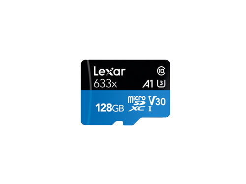 image produit Lexar Micro SDHC 128Go Class 10 + Adapt LSDMI128BB633A Cybertek