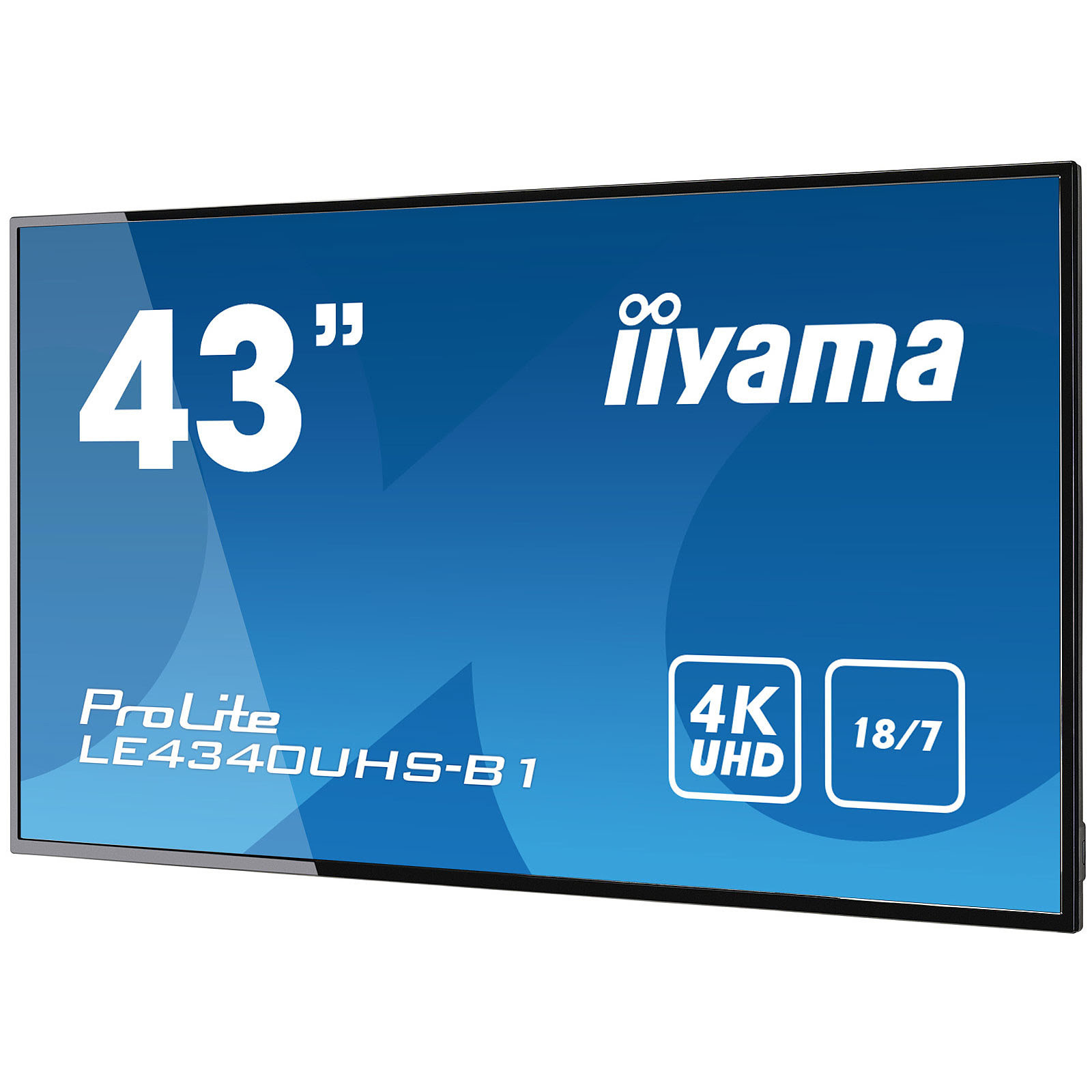 Iiyama 43 pouces  LE4340UHS-B1 - Ecran PC Iiyama - Cybertek.fr - 3
