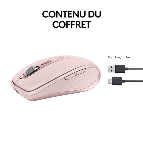 Logitech MX ANYWHERE 3S Rose# - Souris PC Logitech - Cybertek.fr - 14