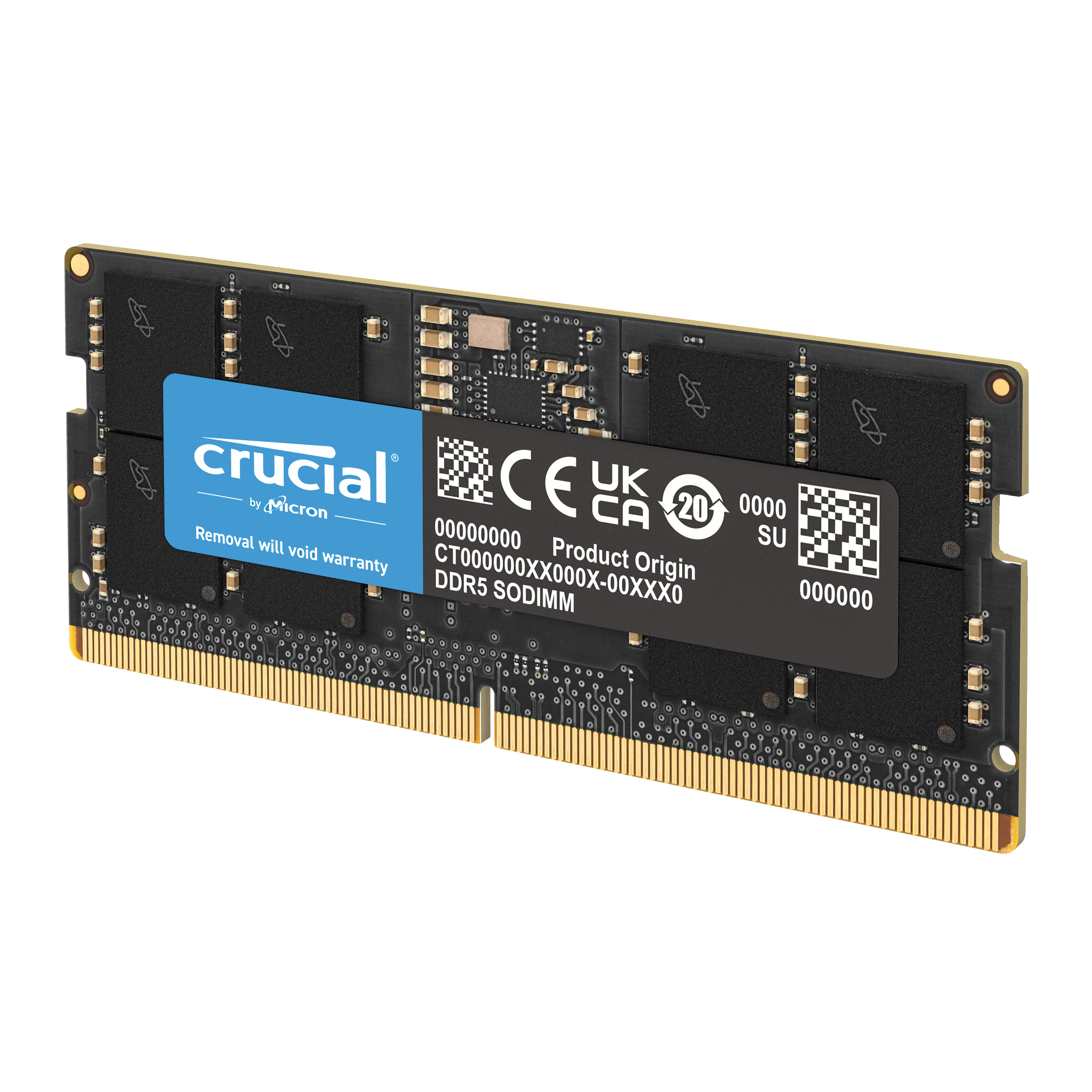 Crucial CT64G56C46S5 ( 1x64Go DDR5 5600 PC44800) - Mémoire PC portable - 1