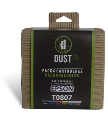 DUST Eco Pack 6 cart. rechargeables T0807 - Cybertek.fr - 0