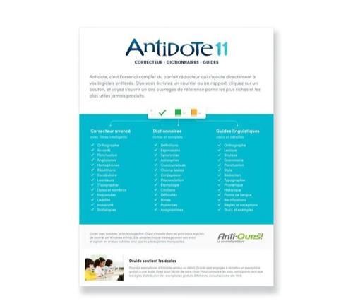 Druide Antidote+ Personnel 11 - 1 an/1 PC - Boîte - Logiciel application - 2
