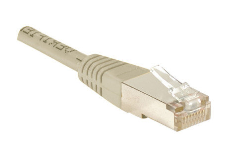 image produit  Cable RJ45 cat 6 F/UTP gris - 10 m Cybertek