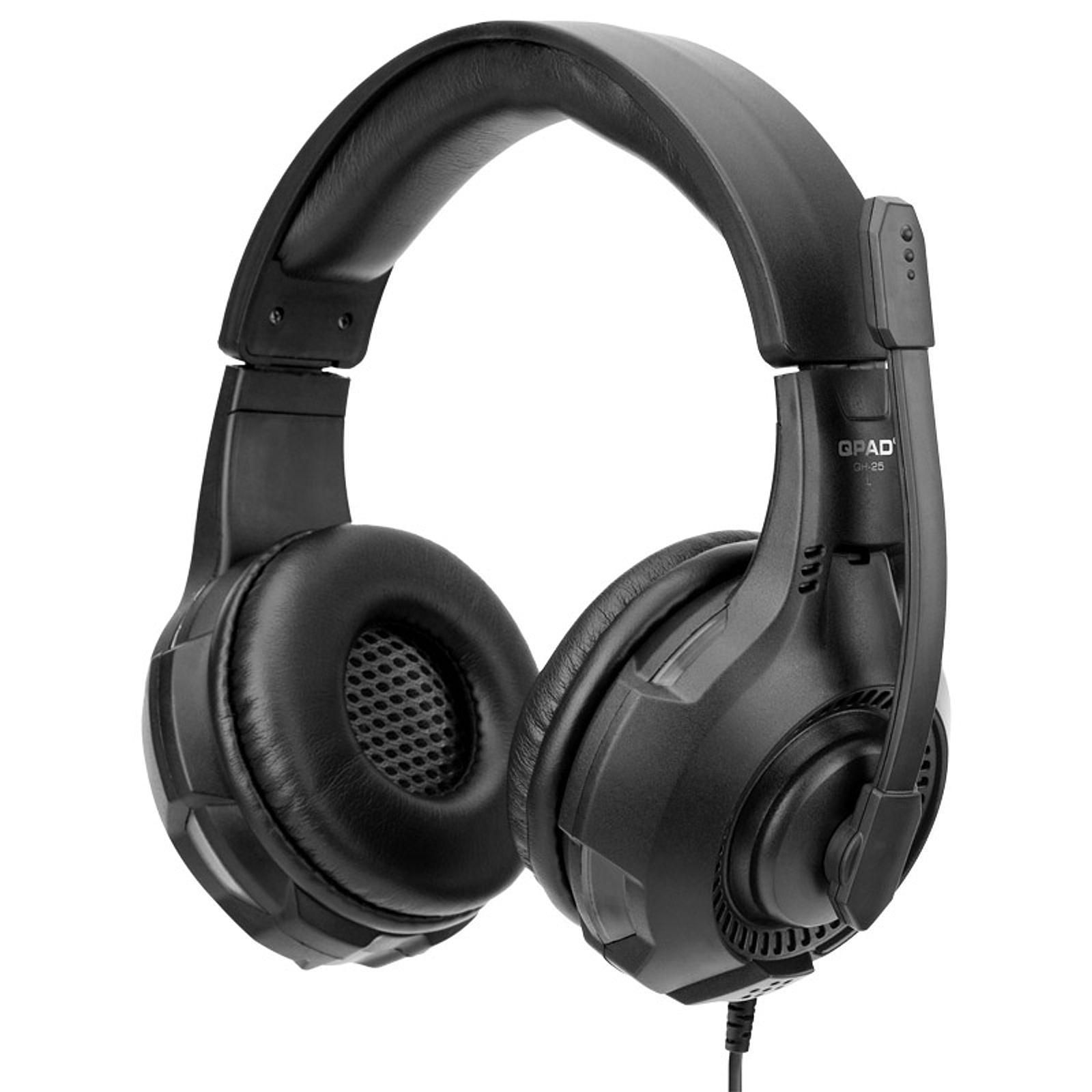 QPAD QH-25 True 7.1 Noir - Micro-casque - Cybertek.fr - 2
