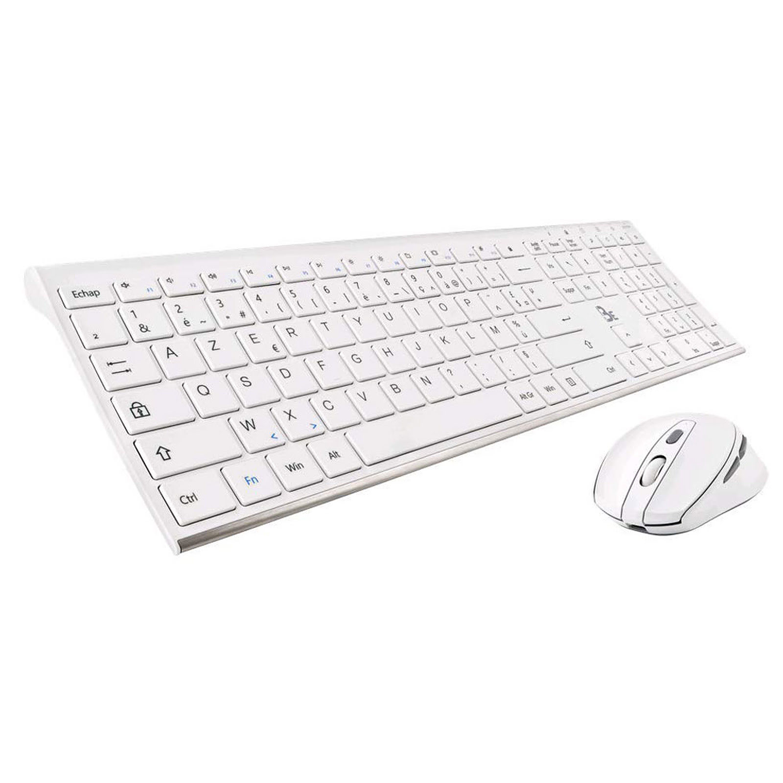 Blue Element Grapheme Blanc - Pack Clavier/Souris - Cybertek.fr - 0