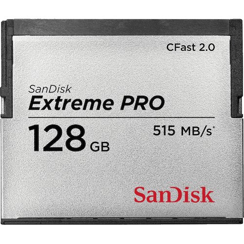 Sandisk Extreme Pro CFAST 2.0 128GB 525MB/s VPG1 - Carte mémoire - 0