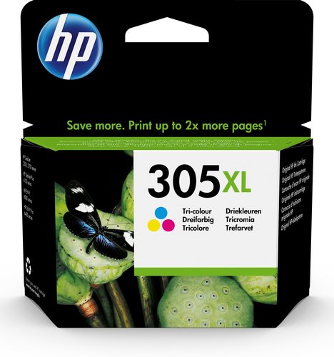 image produit HP HP 305XL High Yield Tri-color Original I Cybertek