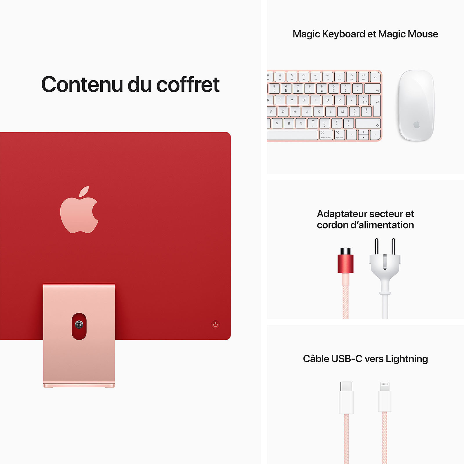 Apple iMac Rose MGPM3FN/A - All-In-One PC/MAC Apple - Cybertek.fr - 1