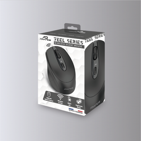 Advance Feel Wireless Noire - Souris PC Advance - Cybertek.fr - 4