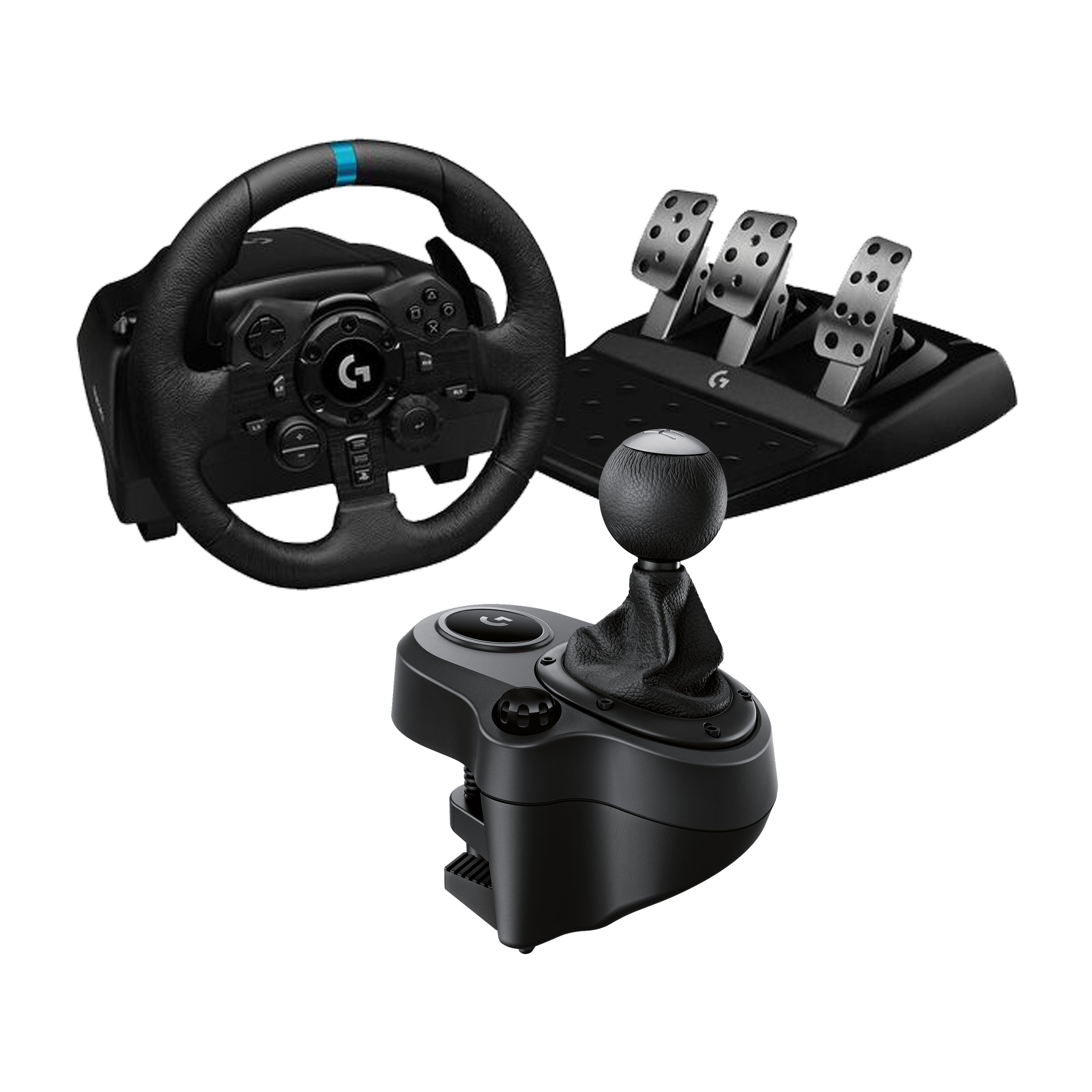 Logitech G923 Racing Wheel & Pedals + Shifter (941-000149 / 941-000130) - Achat / Vente Pack Simracing sur Cybertek.fr - 0