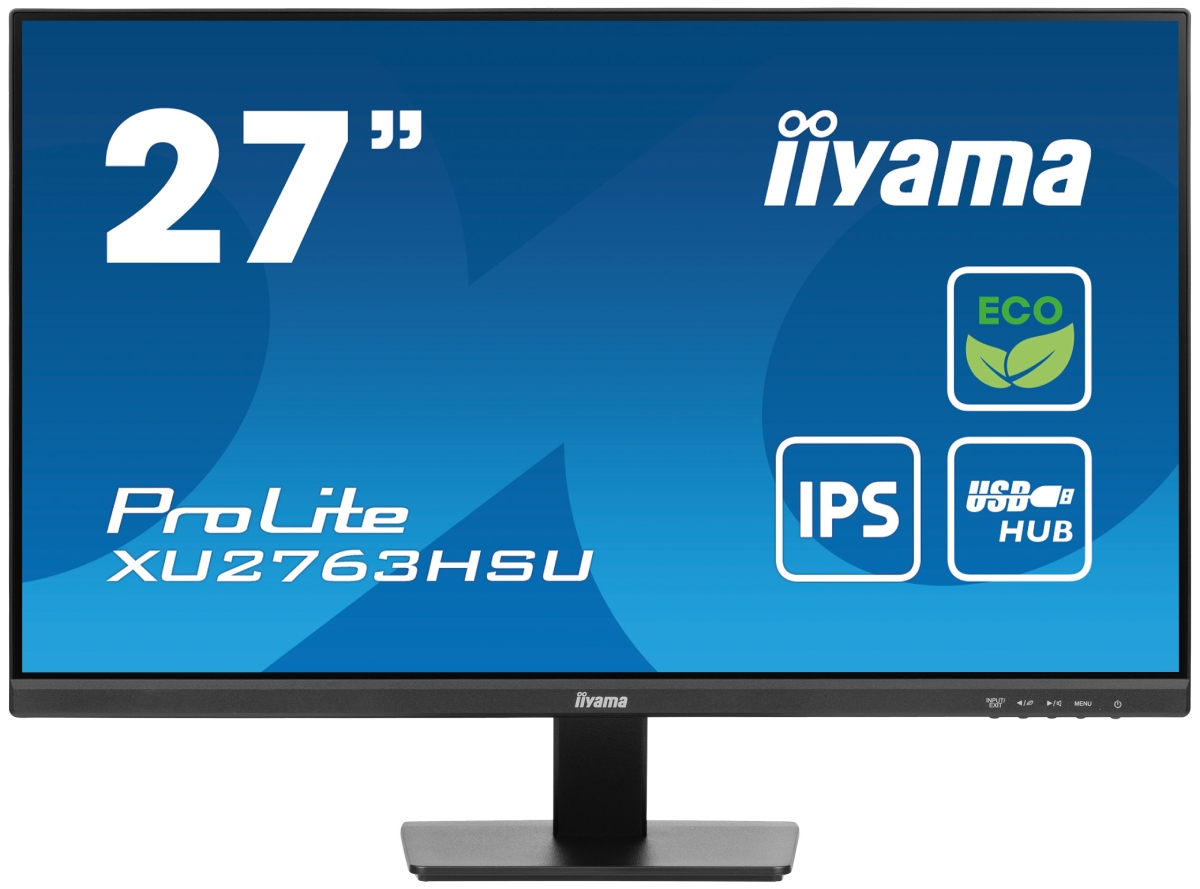 image produit Iiyama PROLITE XU2763HSU-B1 - 27" IPS, Full HD avec classe énergétique B et responsable Cybertek
