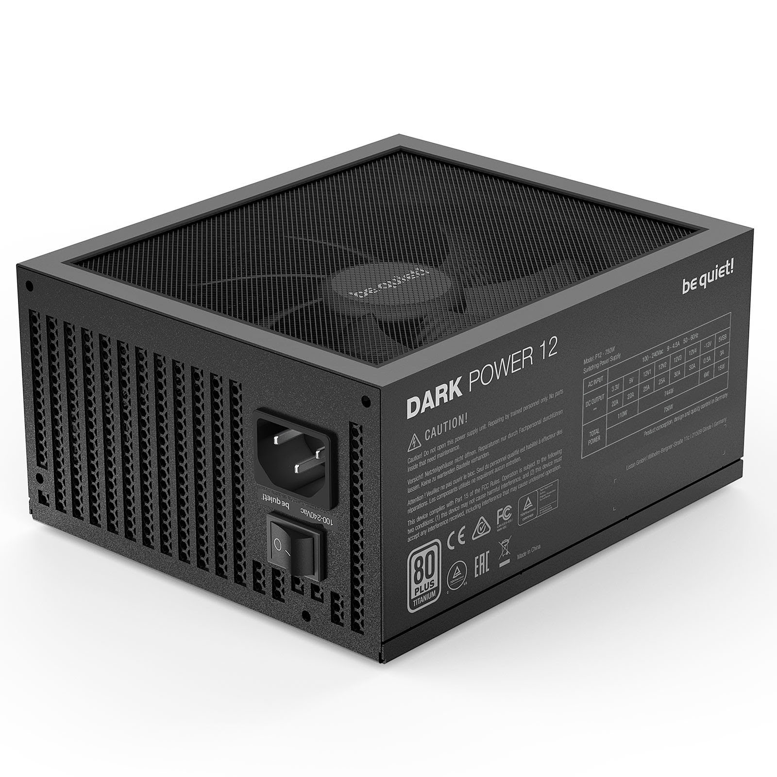be quiet! Dark Power 12 80+ TITANIUM (750W) - Alimentation - 3