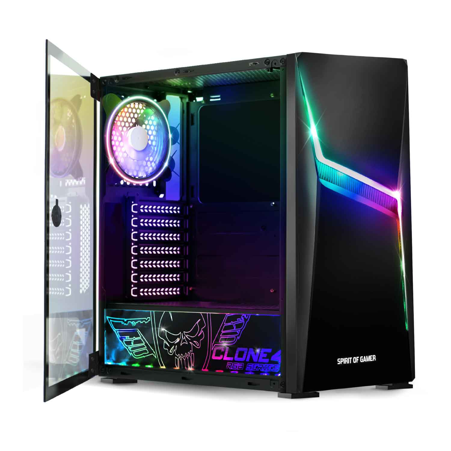 Spirit Of Gamer Clone 4 ARGB Edition Noir - Boîtier PC - 2