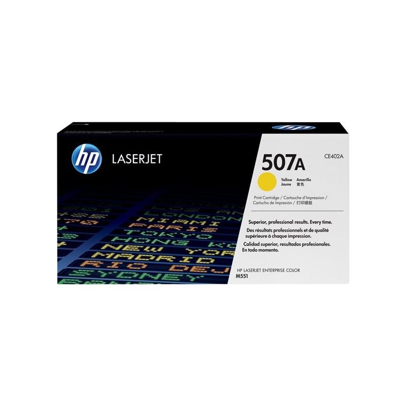 Toner laser Jaune 507 - 6000 pages - CE402A pour imprimante Laser HP - 0