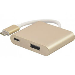 image produit   Adaptateur USB3.1 C vers HDMI 2.0 Femelle Cybertek