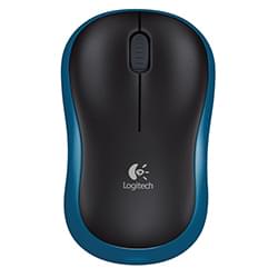 image produit Logitech M185 - Bleu/Sans fil Cybertek