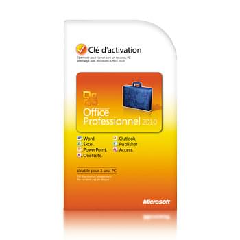 Microsoft Office Professionnel 2010 COEM - Logiciel suite bureautique - 0