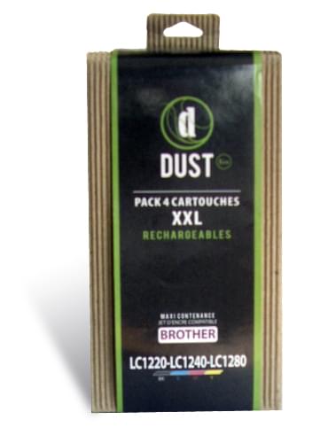 DUST Eco Pack 4 cart.recharg. LC1220-LC1240-LC1280 XXL - 0
