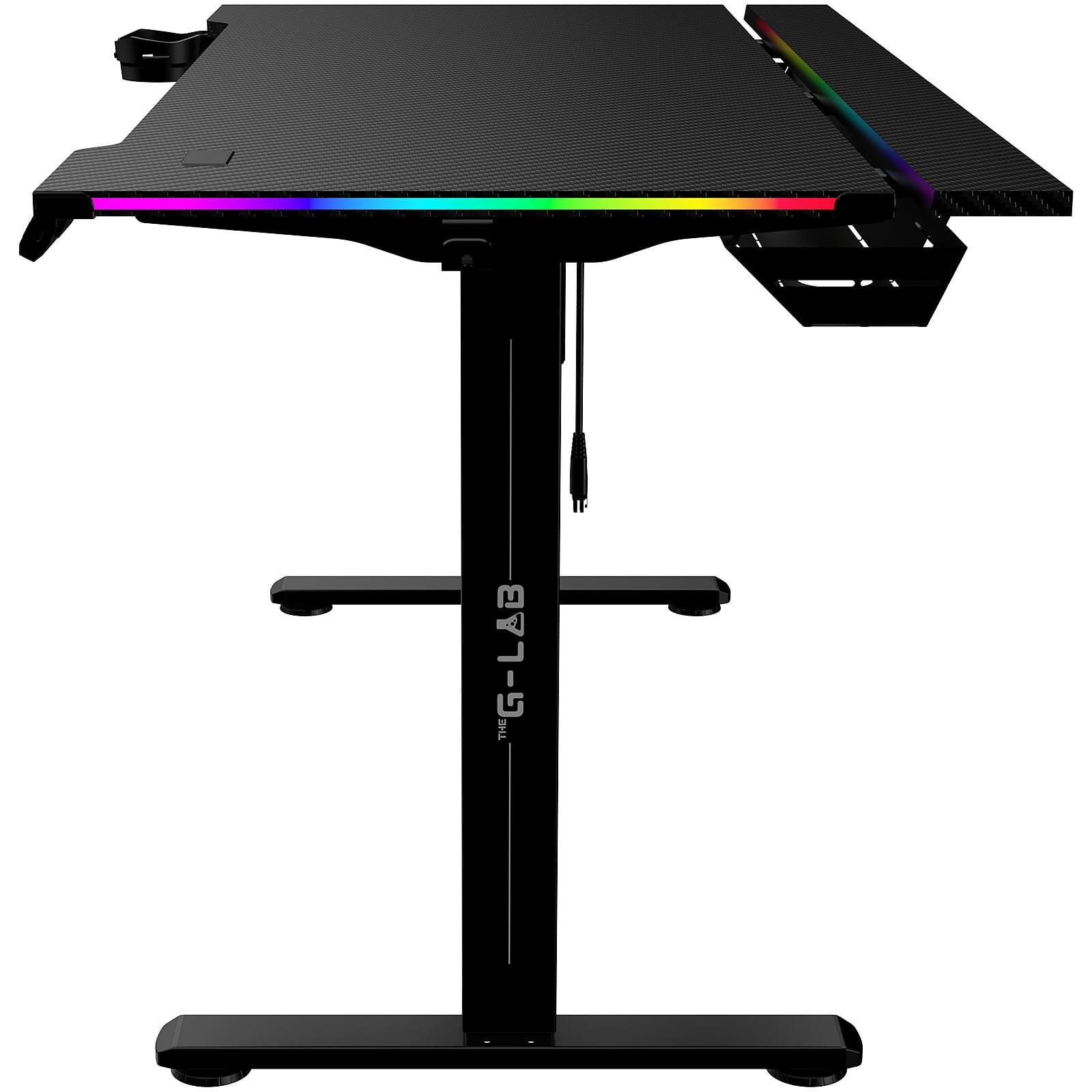 The G-LAB K-Desk Platinium RGB/Noir (K-DESK-PLATINIUM) - Achat / Vente Bureau sur Cybertek.fr - 2