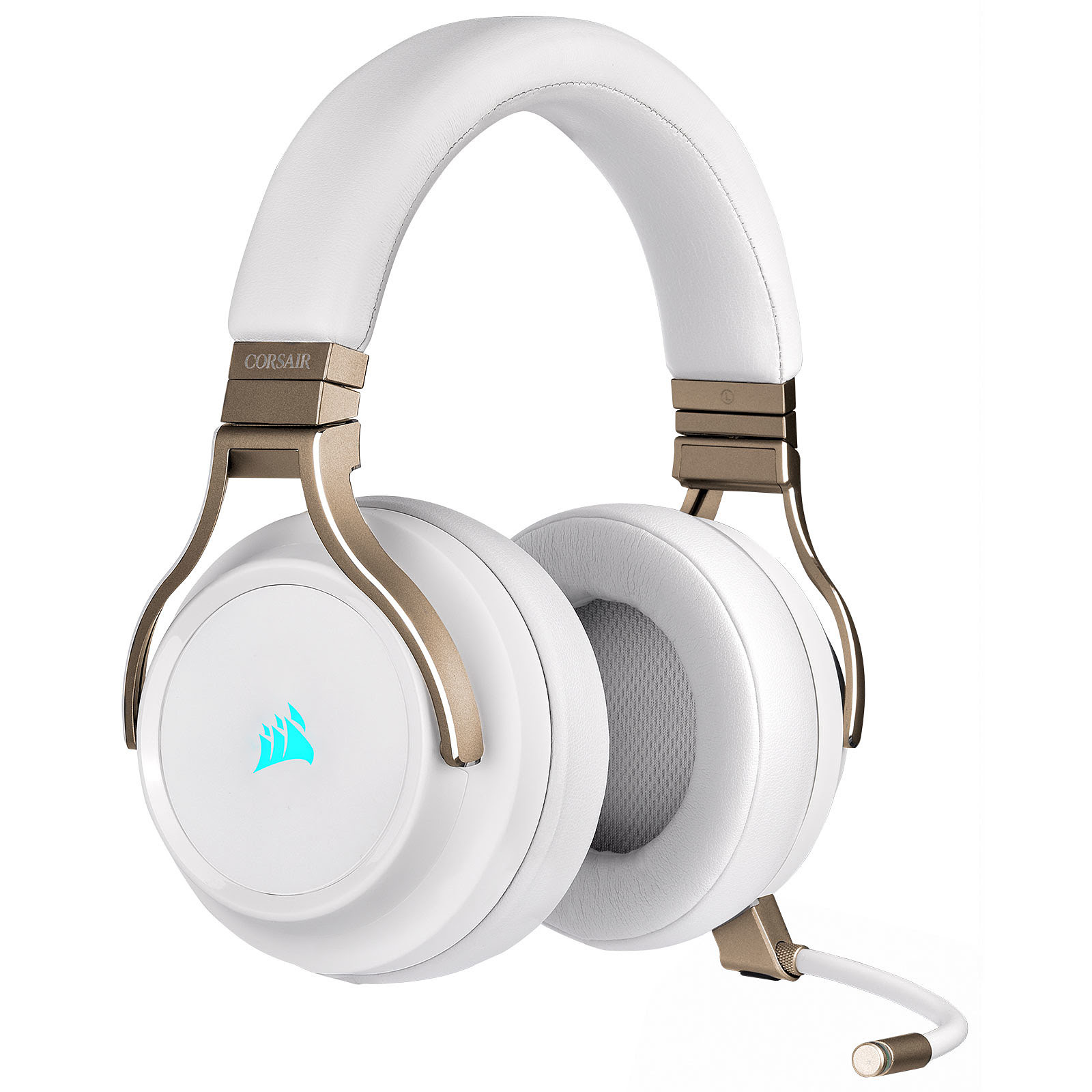 Corsair Virtuoso RGB Wireless Pearl Stereo Blanc - Micro-casque - 4