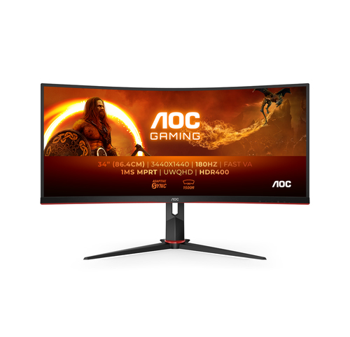 AOC 34"  CU34G2XP/BK - Ecran PC AOC - Cybertek.fr - 0