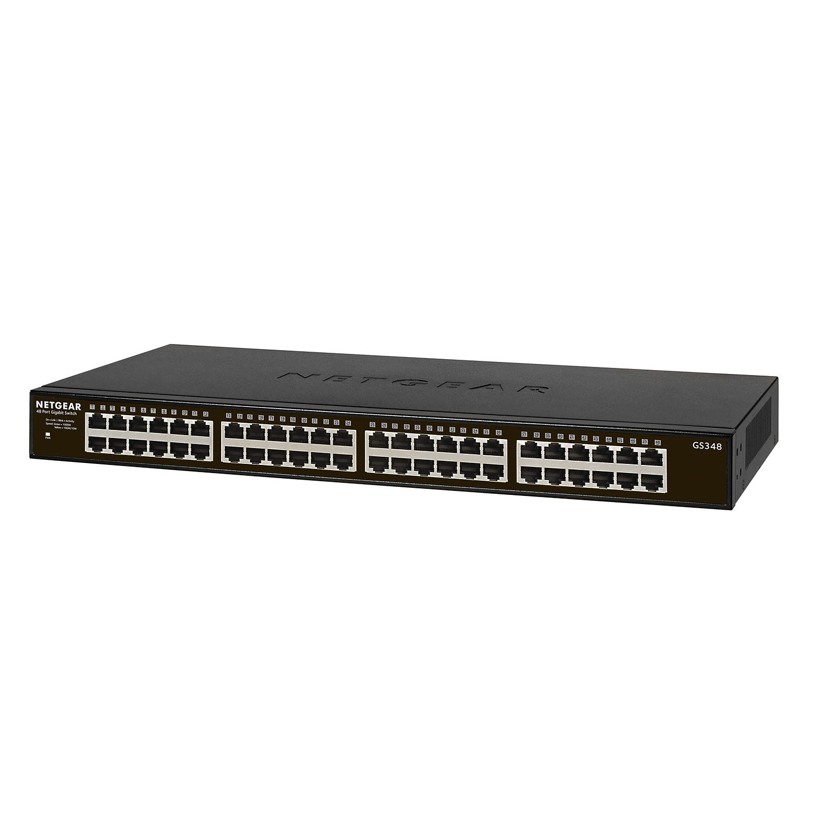 Switch Netgear 48 ports 10/100/1000 GS348# - Cybertek.fr - 0