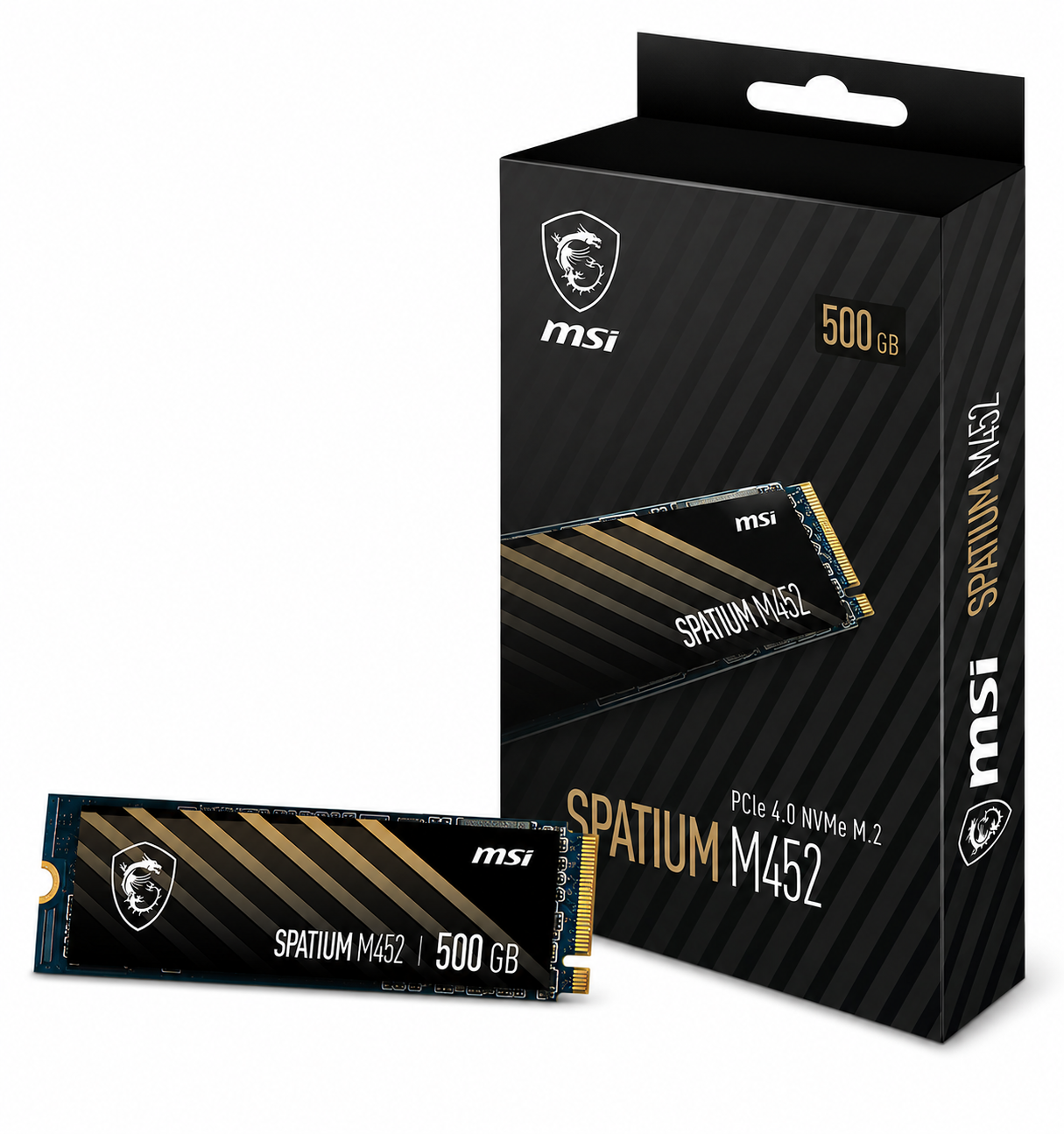 MSI SPATIUM M452  PCI-E 4.0 - Disque SSD MSI - Cybertek.fr - 0
