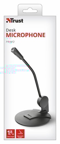 Trust PRIMO microphone - Noir (21674) - Achat / Vente Vidéoconférence sur Cybertek.fr - 2