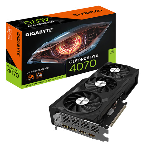 image produit Gigabyte RTX 4070 WINDFORCE OC 12G - DLSS3 Cybertek
