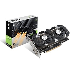Carte graphique MSI GTX 1050Ti 4GT OC GTX1050Ti/4Go/DVI/HDMI/DP