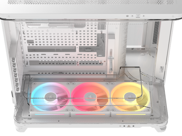 Corsair Air 5400 LX-R RGB Link Blanc Blanc - Boîtier PC Corsair - 7