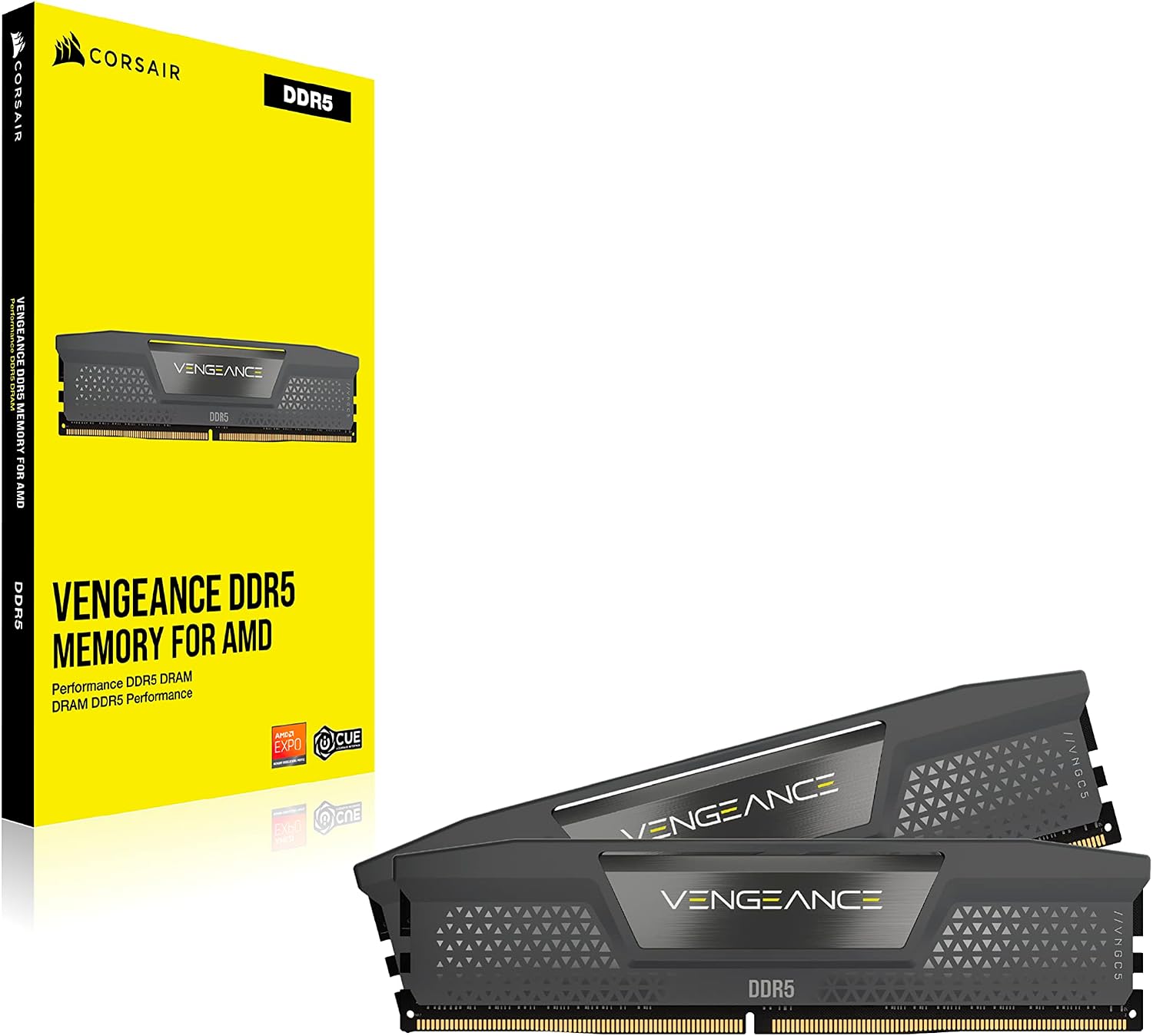 Corsair Vengeance RGB 32Go (2x16Go) DDR5 6000Mhz Blanc - Mémoire PC Corsair sur Cybertek.fr - 1
