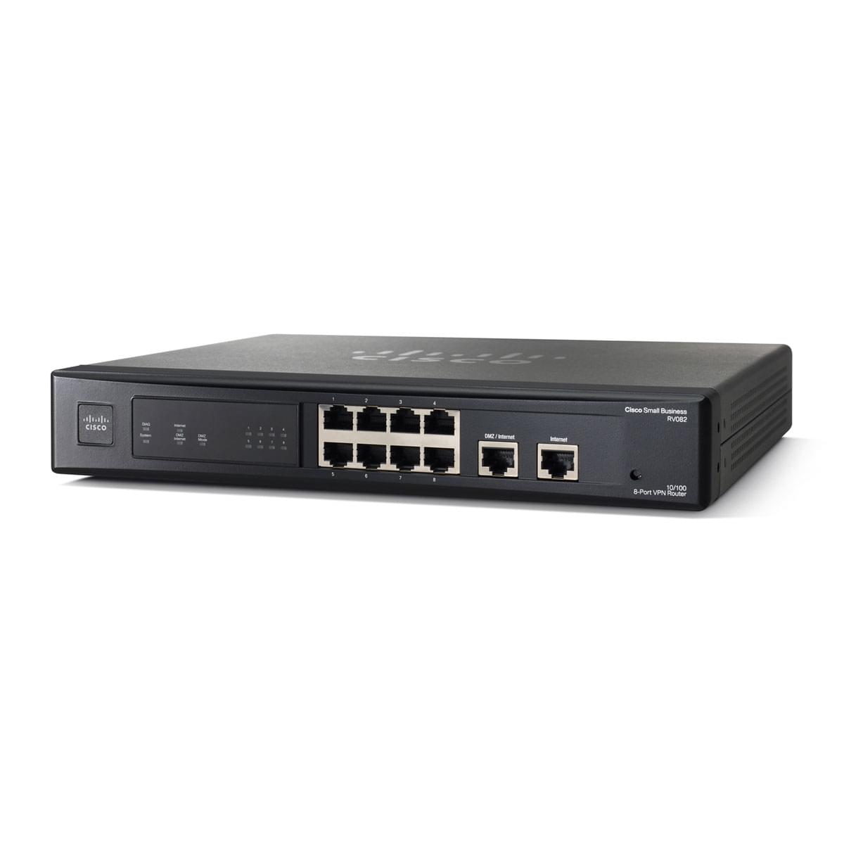 Cisco Routeur Cisco RV082 Dual WAN VPN Router 8 ports (RV082-EU ...