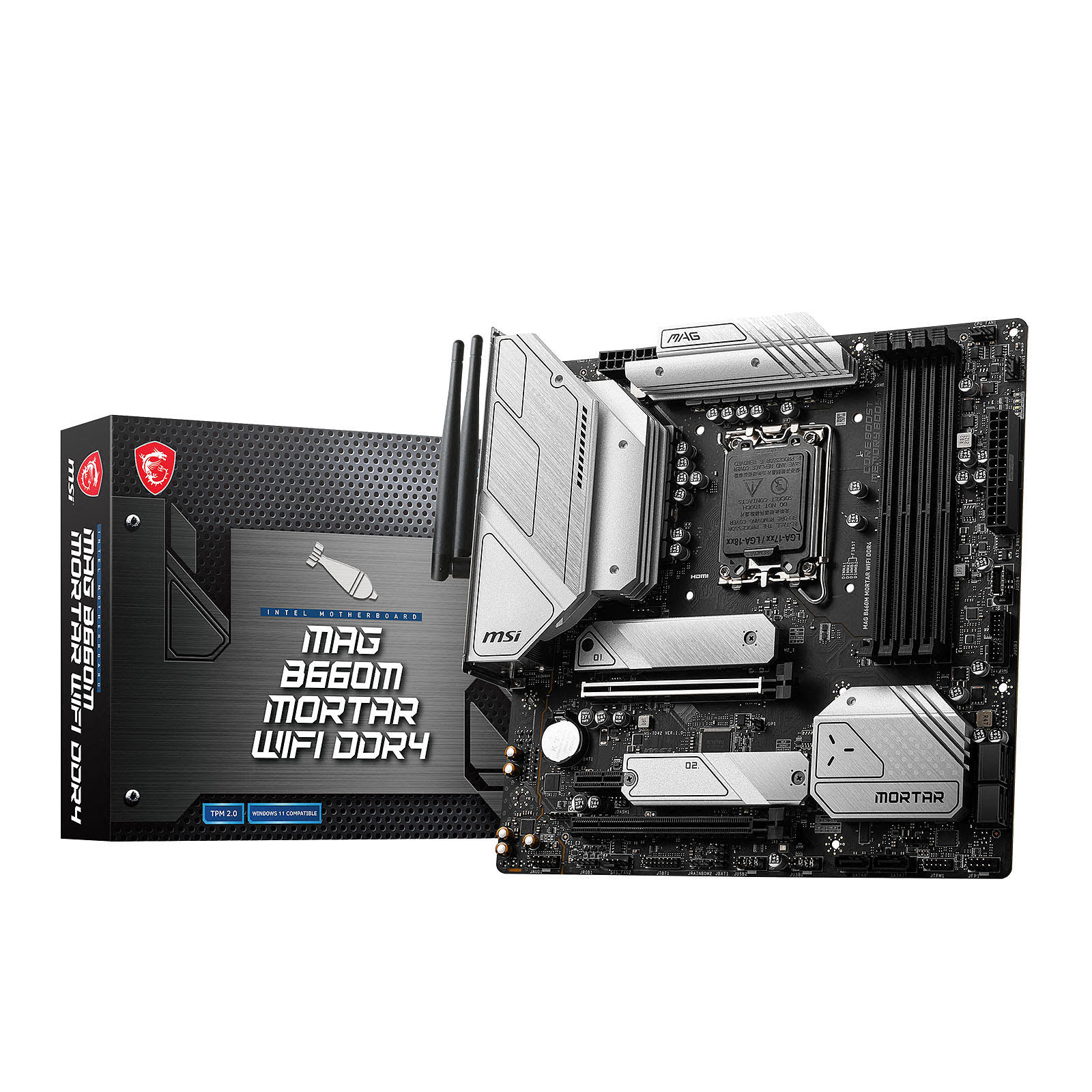 MSI MAG B660M MORTAR WIFI DDR4 Micro-ATX  - Carte mère MSI - 0