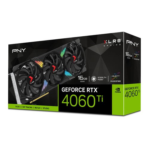 image produit PNY GeForce RTX 4060 Ti 16GB XLR8 Gaming VERTO Edition Cybertek