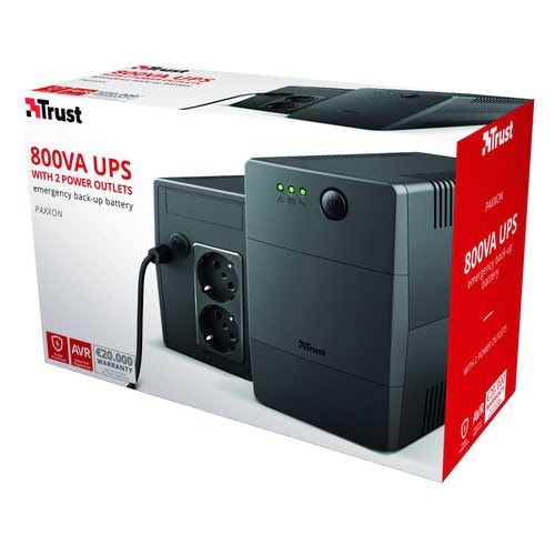 PAXXON 800VA / 480W - 2 prises  - Onduleur Trust - Cybertek.fr - 11
