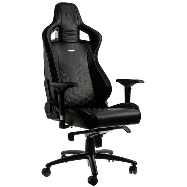 NobleChairs EPIC Series Noir/Or - Siège PC Gamer - Cybertek.fr - 0