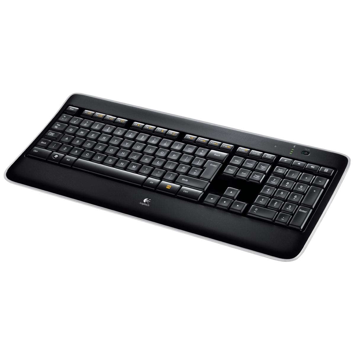 Clavier PC Logitech Wireless Illuminated Keyboard K800