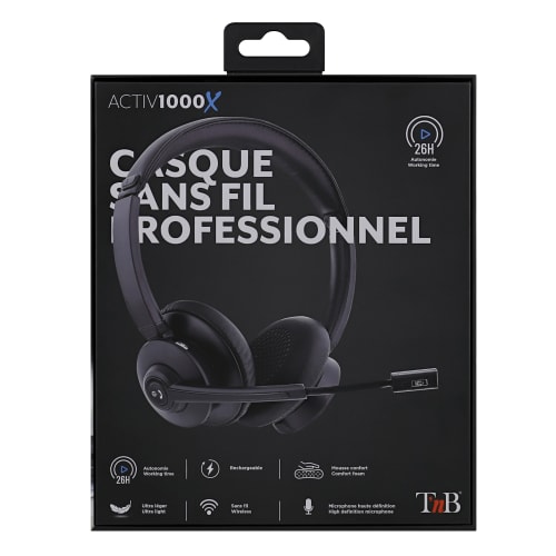 T'nB ACTIV1000X Stereo Noir - Micro-casque - Cybertek.fr - 4