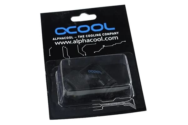 Alphacool HF 16/10 screw-on nozzle 90° rotatable G1/4 Black (17081) - Achat / Vente Accessoires watercooling sur Cybertek.fr - 3