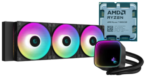 9800x3D Tray + Watercooling 360mm LS720 SE - Noir  - Cybertek.fr - 0