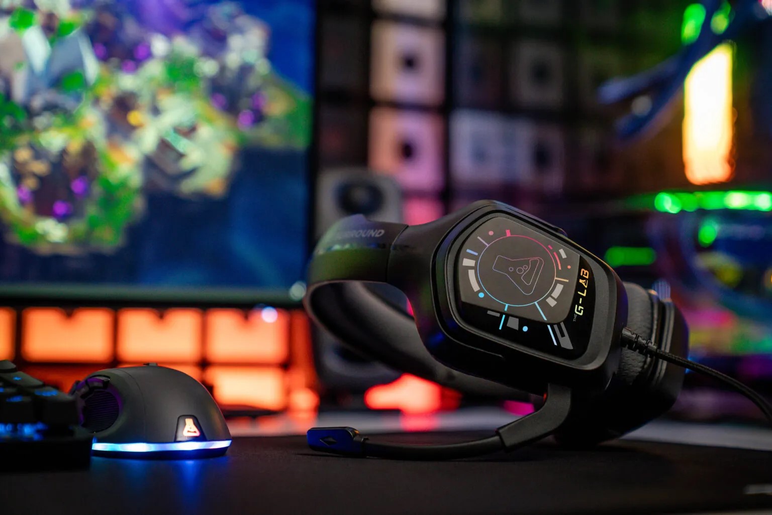 The G-LAB Korp Cobalt 7.1EX 7.1 Surround Noir - Micro-casque - 2
