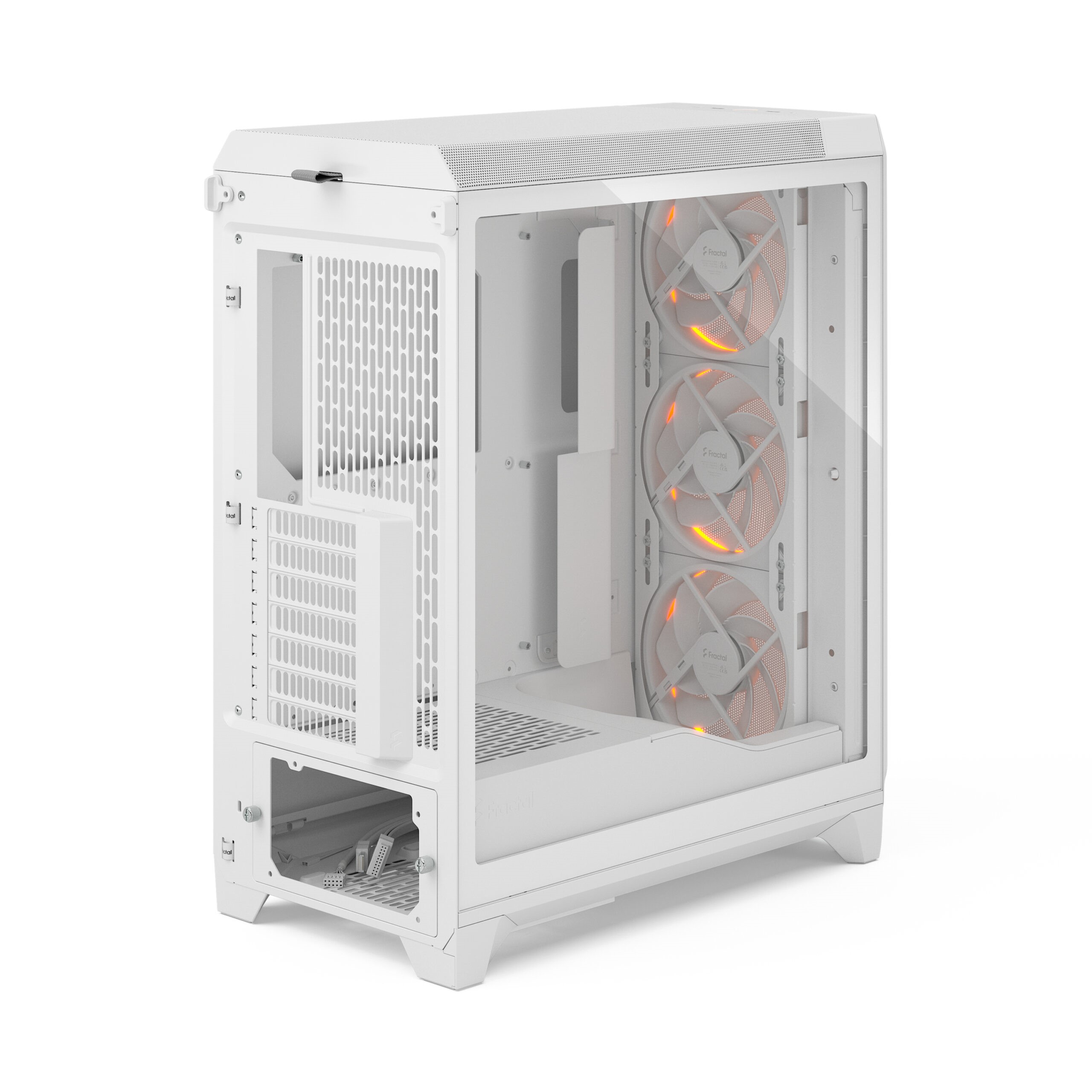 Fractal Design Meshify 3 RGB TG Clear Blanc Blanc - Boîtier PC - 4