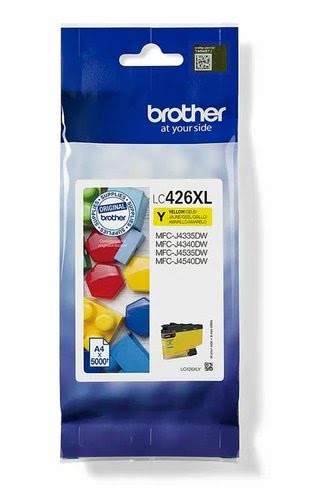 Cartouche d'encre Jaune XL 5000 pages - LC426XLY pour imprimante Jet d'encre Brother - 0