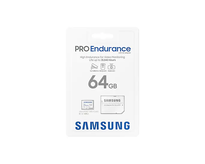 Samsung PRO Endurance - Micro SDHC 64Go V30 - Carte mémoire - 7